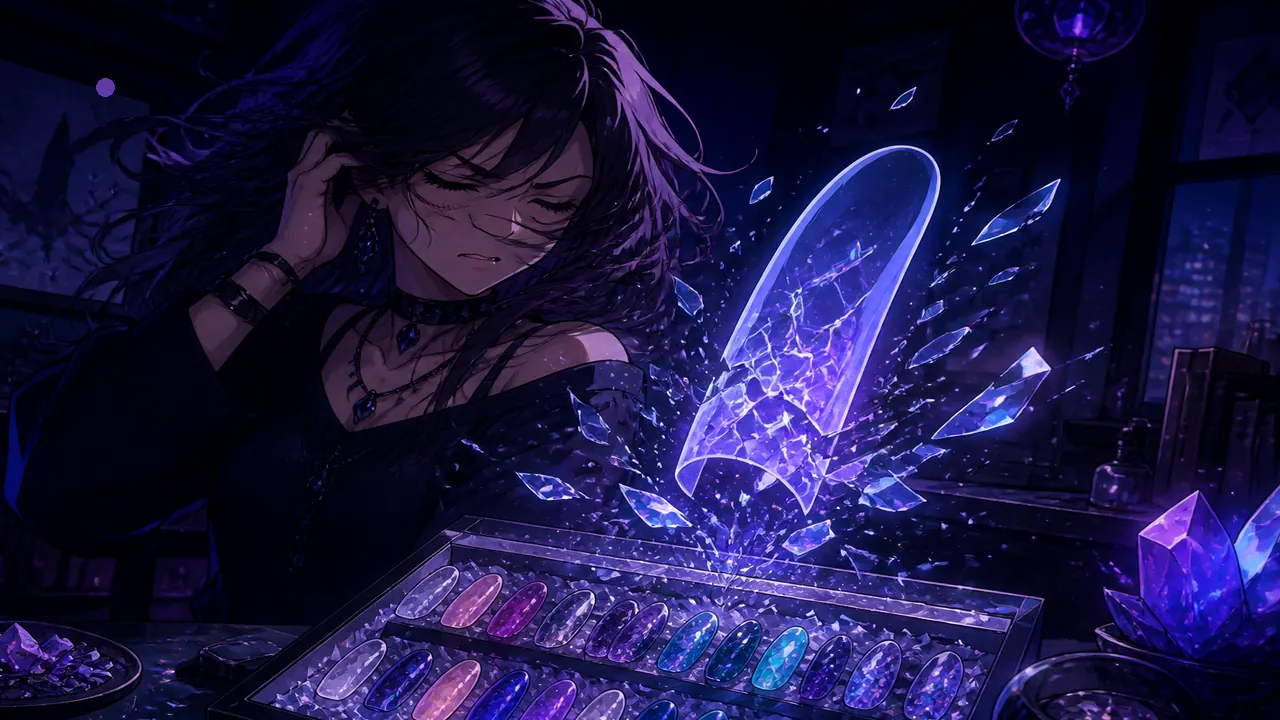 Anime caution scene with cracked fake tip hologram over chips — articles/hack-apk-searches