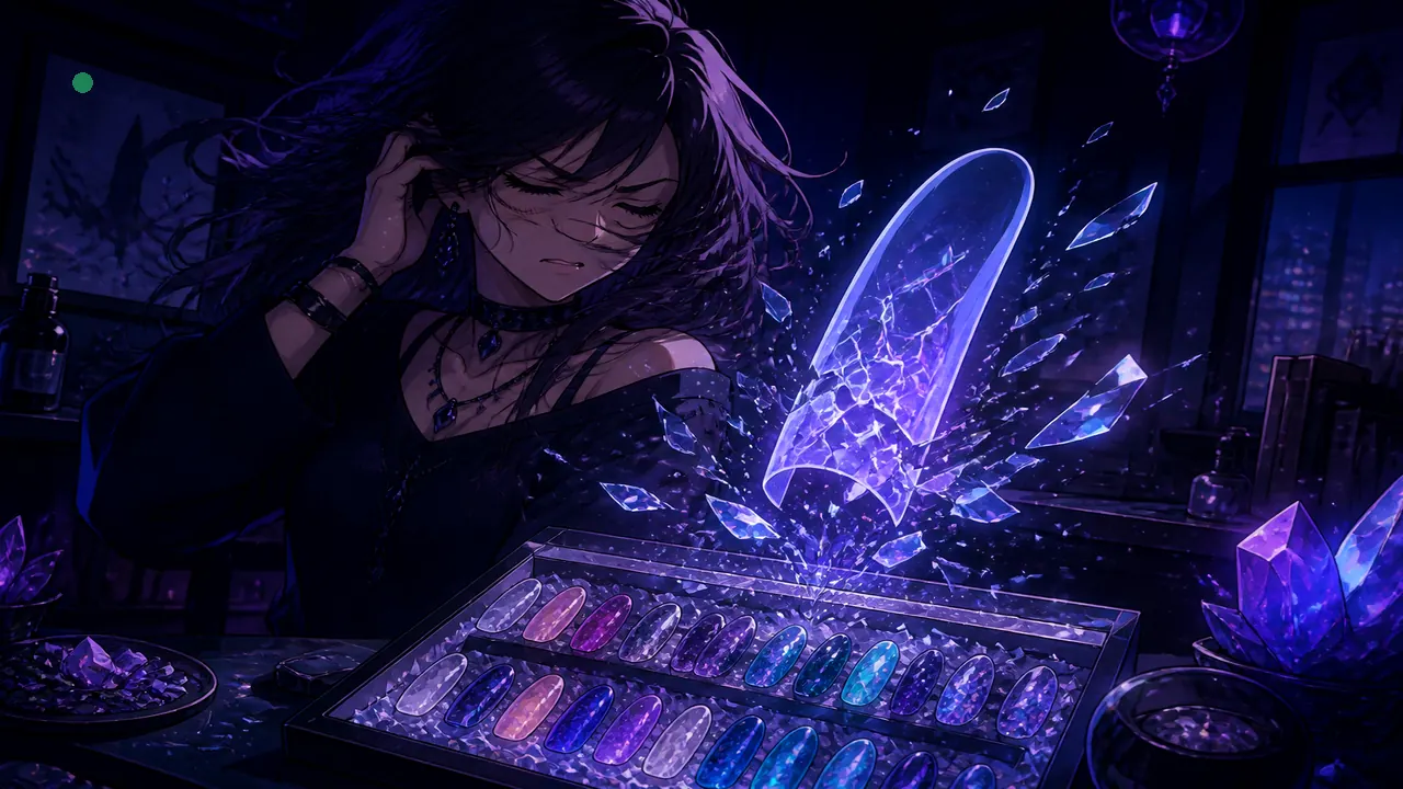 Anime caution scene with cracked fake tip hologram over chips — earn-money-myth